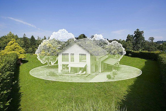 Immobilie auf Grundst�ck