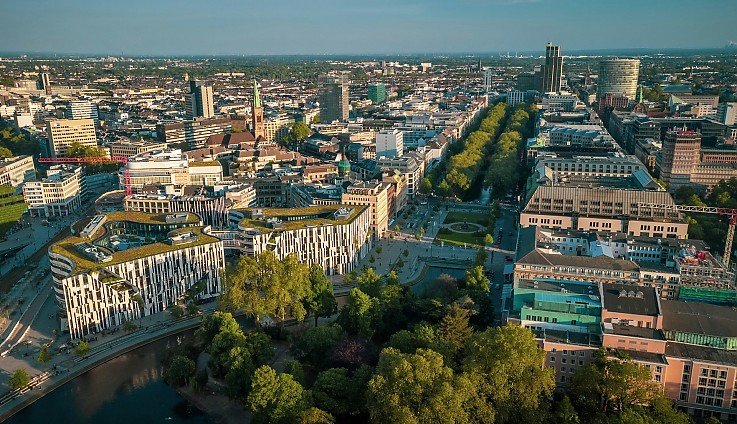 Luftbild D�sseldorf