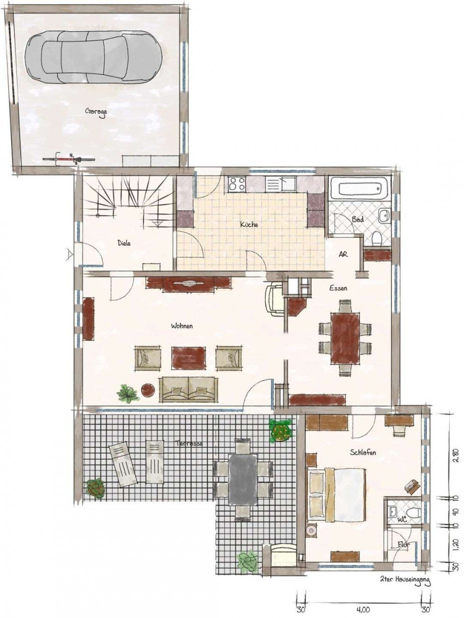 Erdgescho� Einfamilienhaus Meerbusch