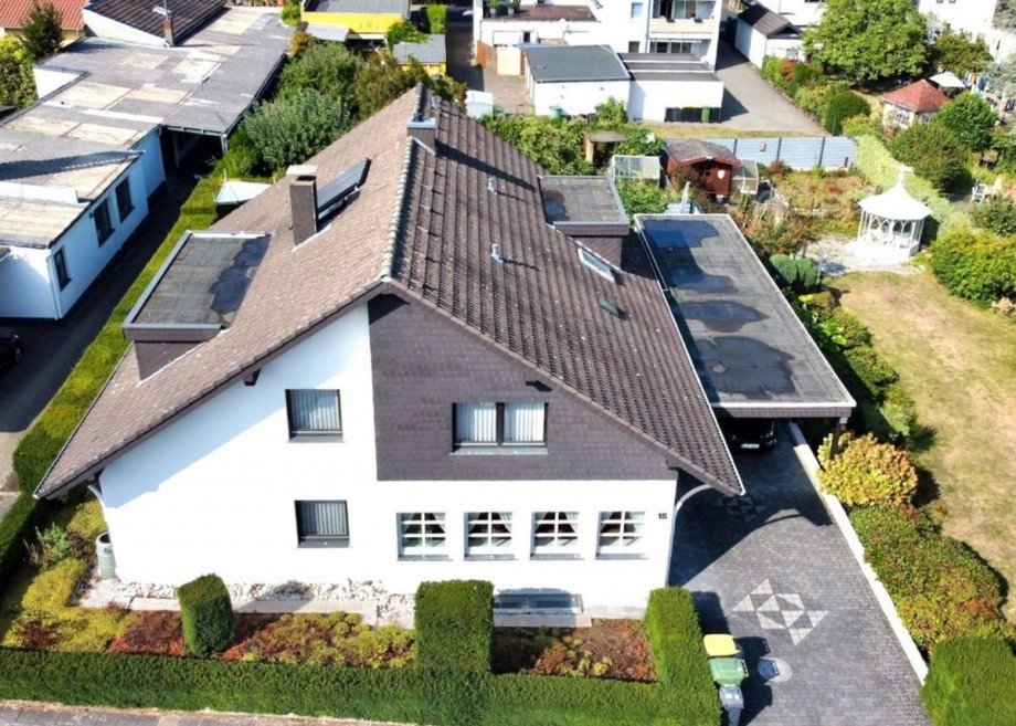 Luftansicht Fronteite Einfamilienhaus Hennef (Sieg)