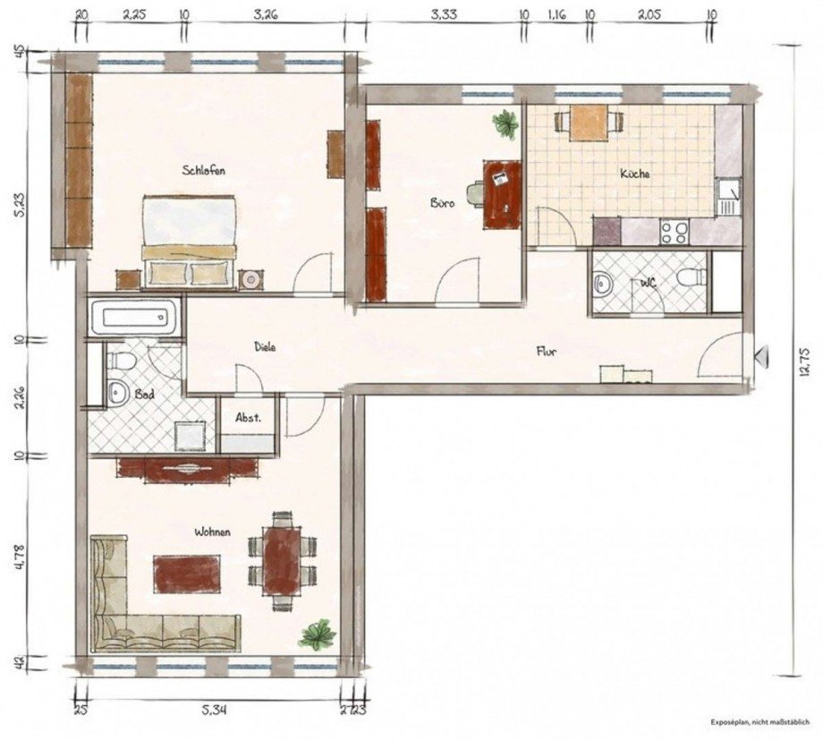  Etagenwohnung D�sseldorf