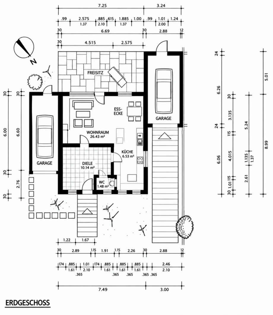 Erdgescho� Haus Willich