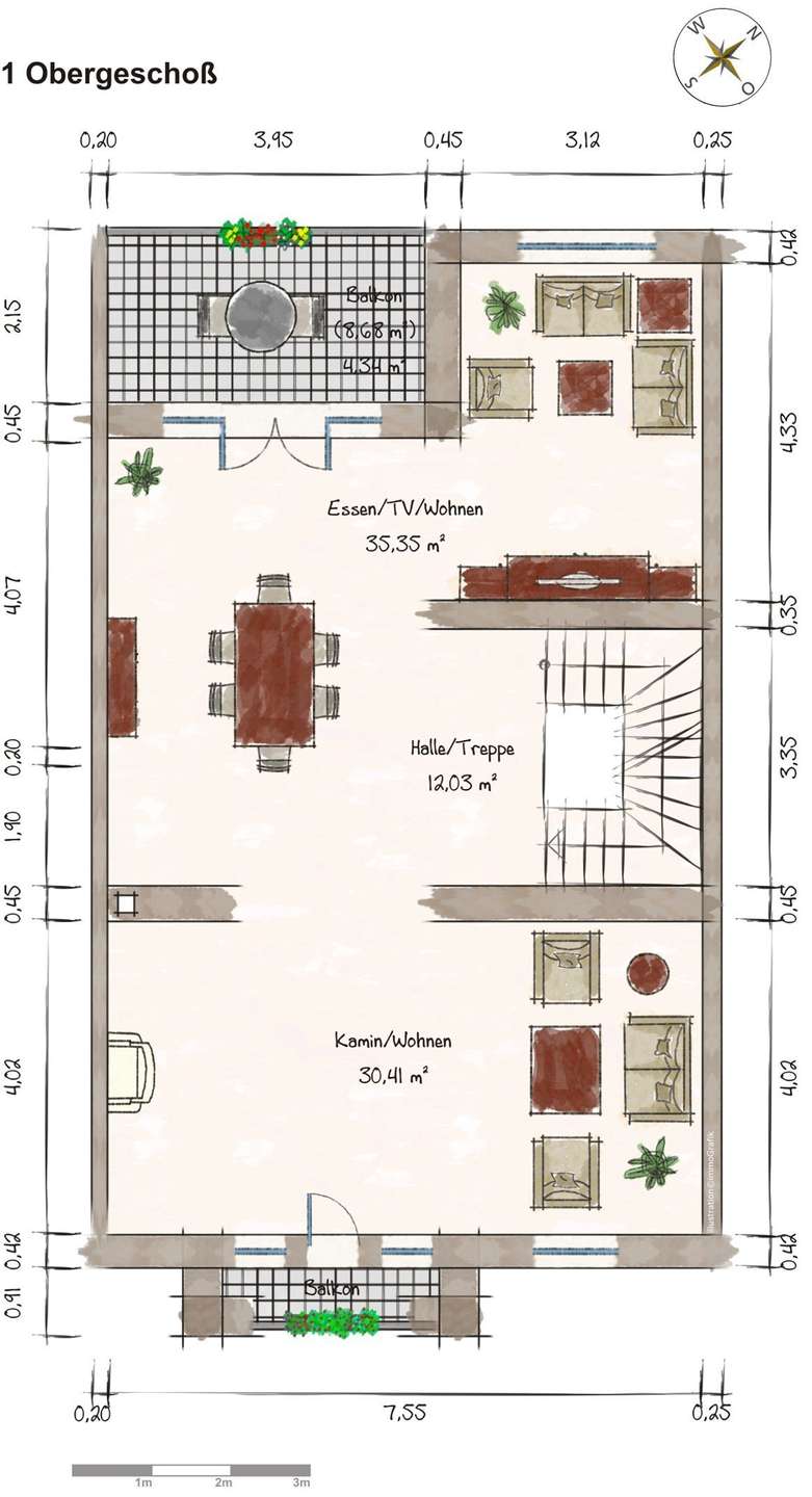 1 Obergescho� Einfamilienhaus D�sseldorf
