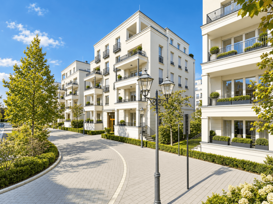 Au�enansicht Etagenwohnung D�sseldorf