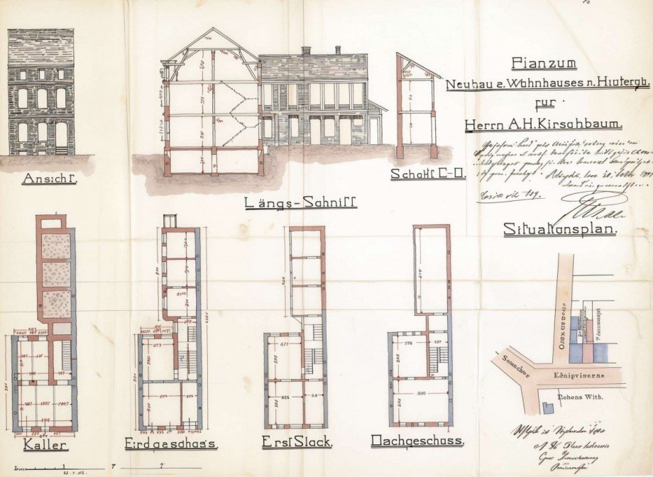 Ansichten / Grundrisse Reihenmittelhaus M�nchengladbach