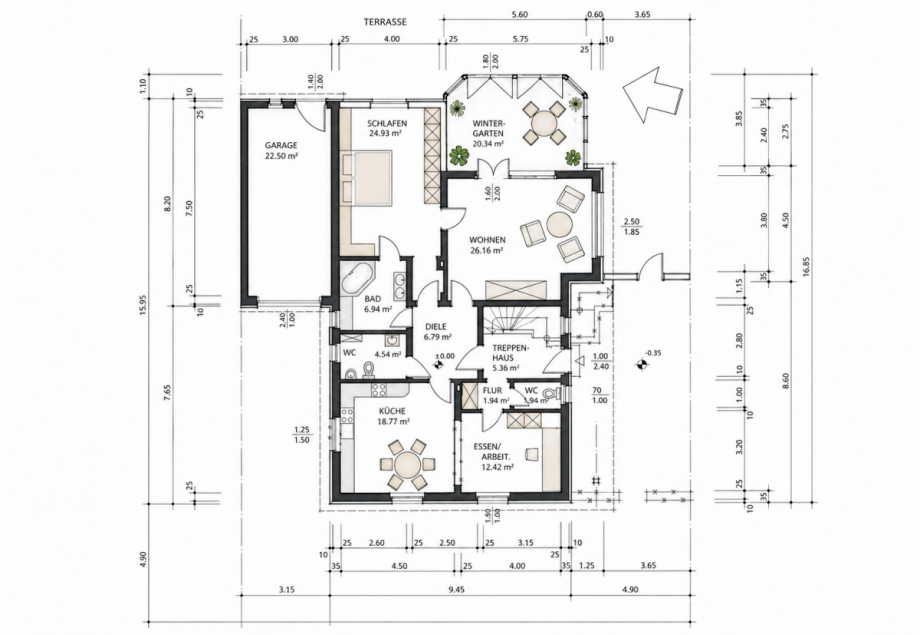 Erdgescho� Zweifamilienhaus Krefeld