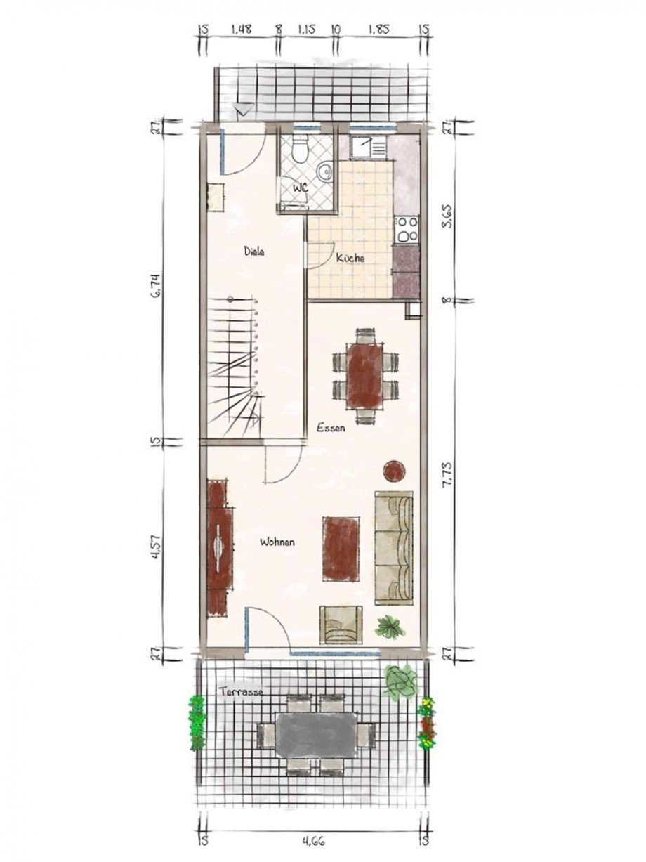 Erdgescho� Haus D�sseldorf