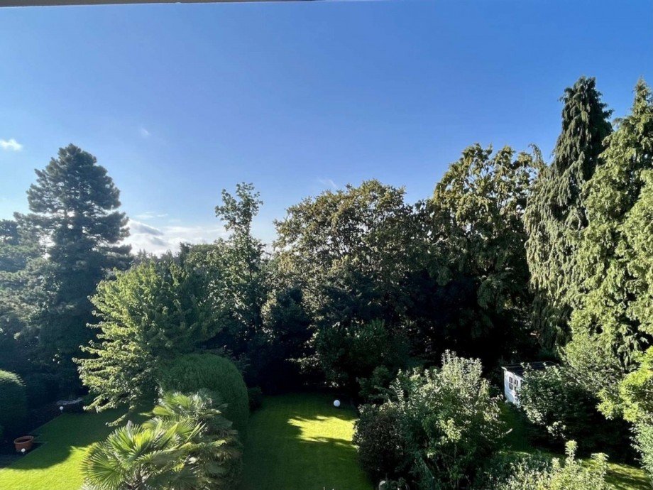 Blick in den Garten Etagenwohnung D�sseldorf