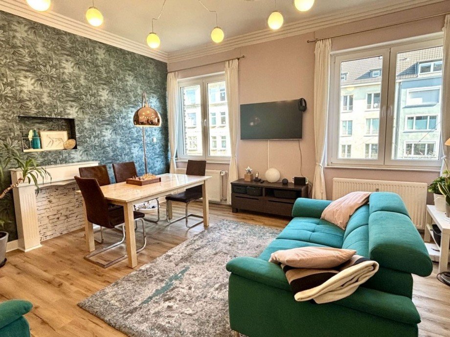 Wohnzimmer Etagenwohnung D�sseldorf