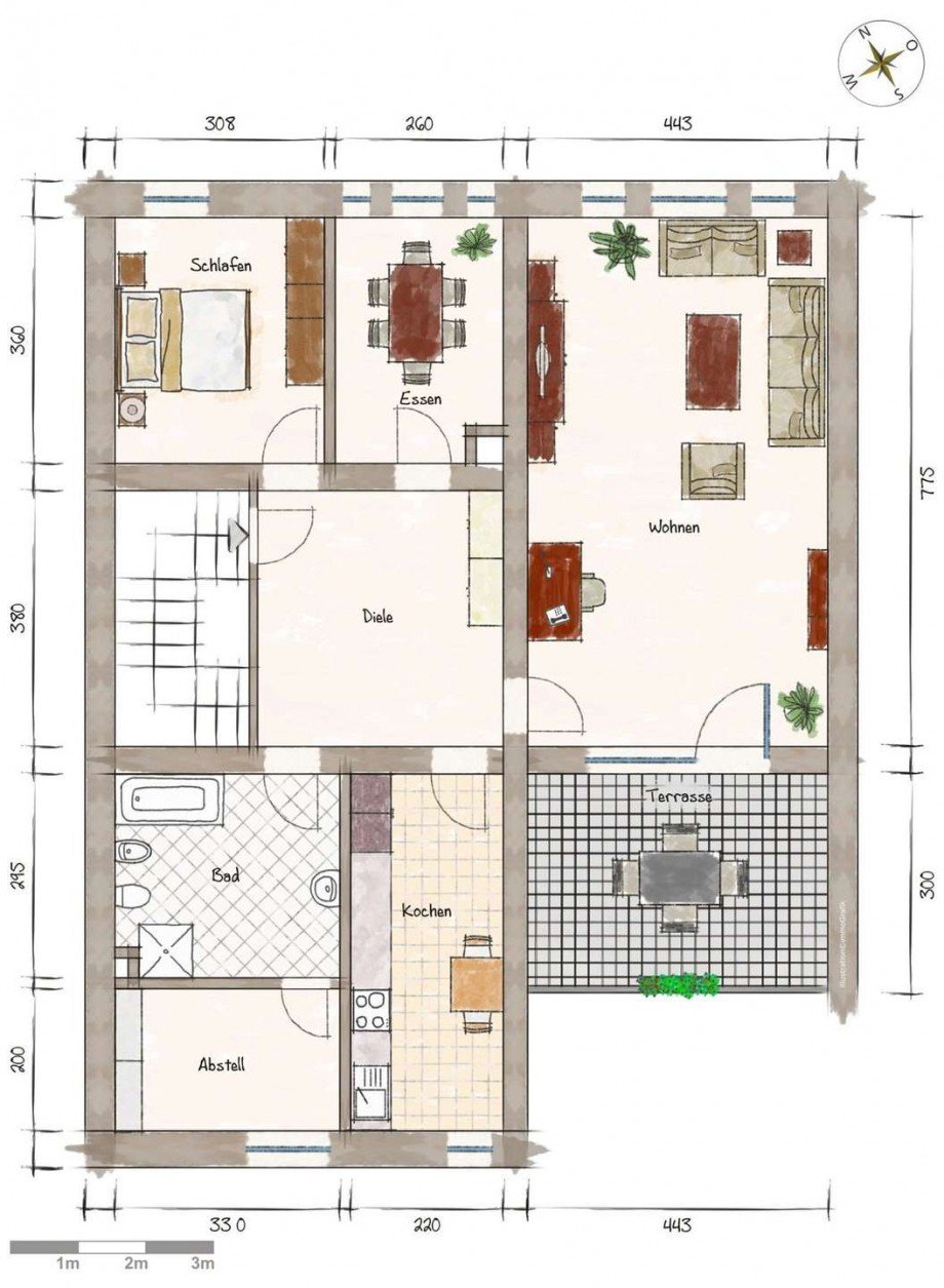  Dachgeschosswohnung D�sseldorf