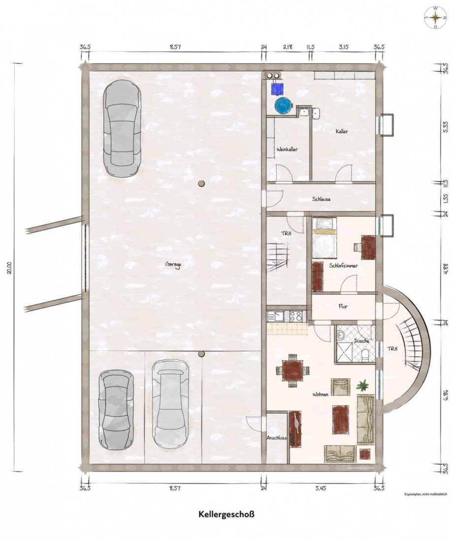 Kellergescho� Zweifamilienhaus Meerbusch