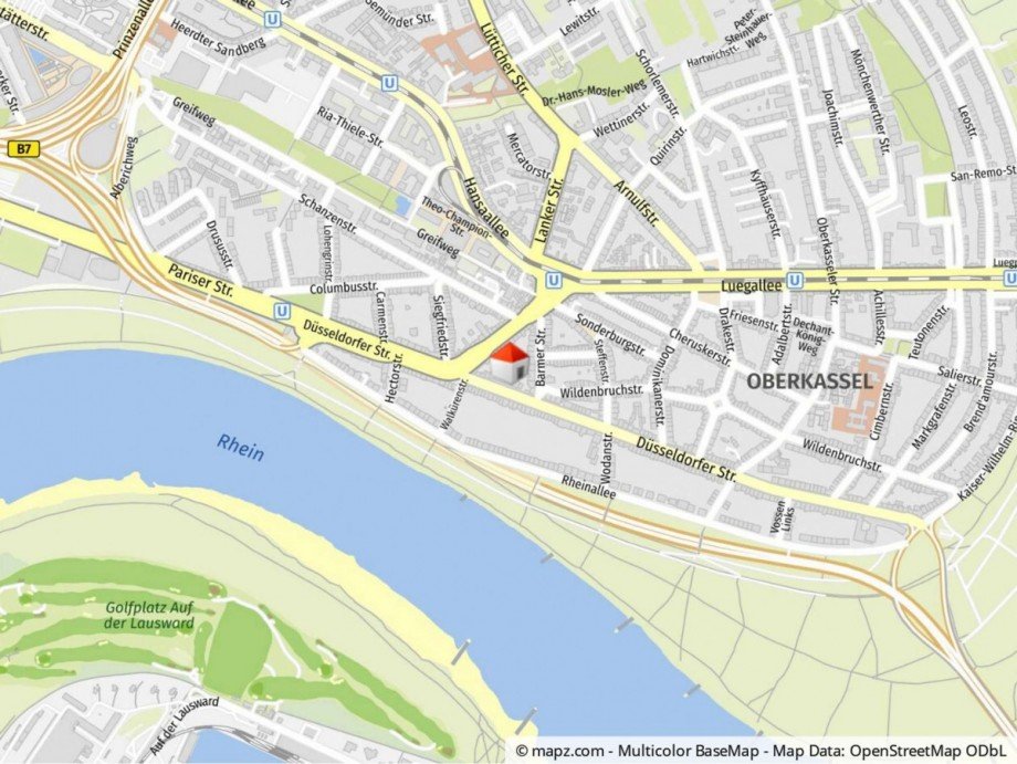 Lageplan Etagenwohnung D�sseldorf