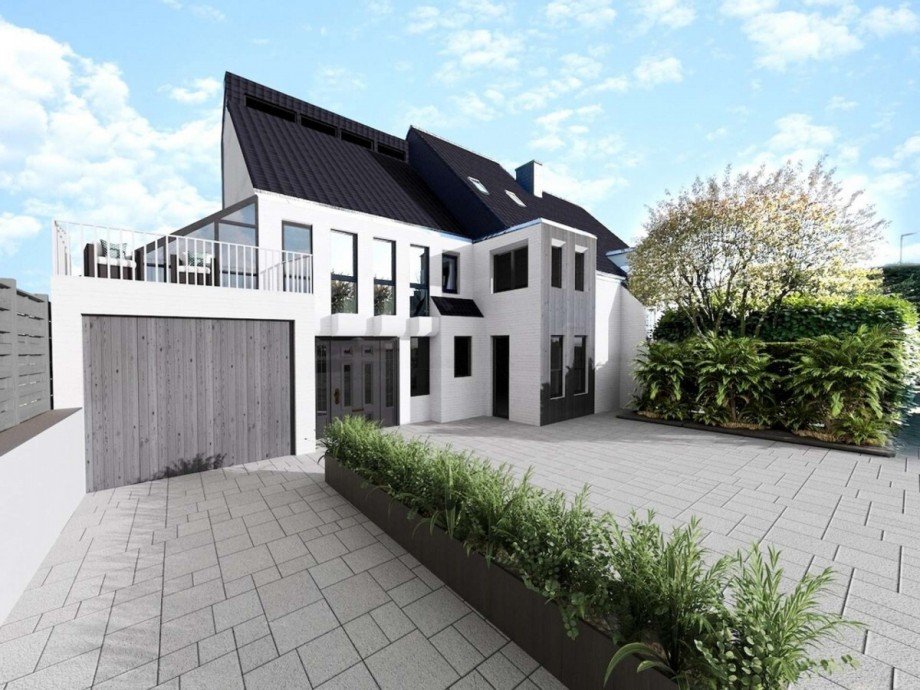 Frontansicht Villa D�sseldorf / Niederkassel