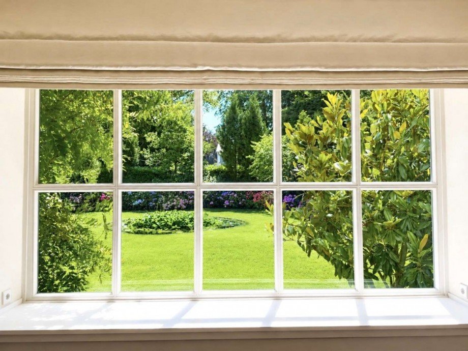 Blick in den Garten Einfamilienhaus Meerbusch