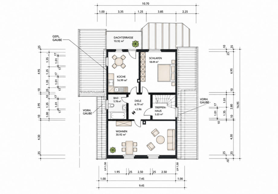 Obergescho� Zweifamilienhaus Krefeld