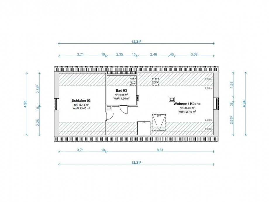 Dachgescho� Zweifamilienhaus Krefeld