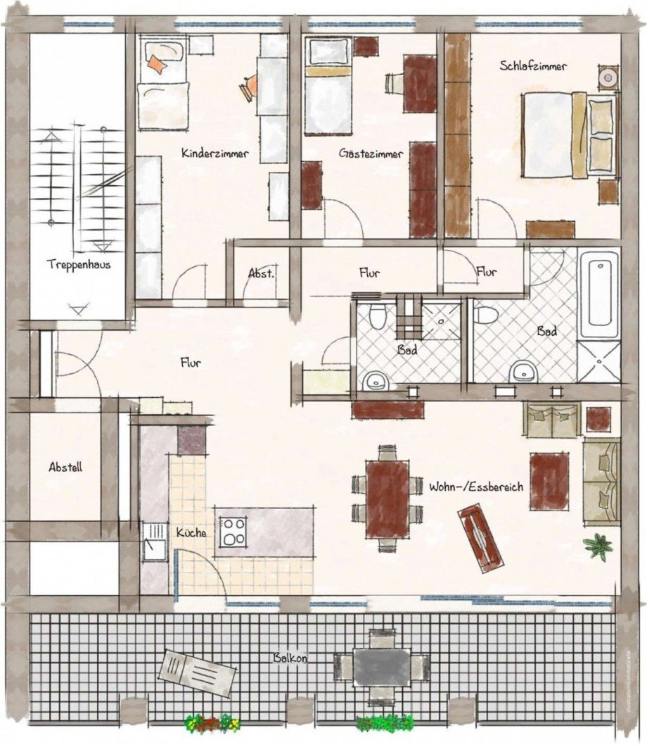  Etagenwohnung D�sseldorf