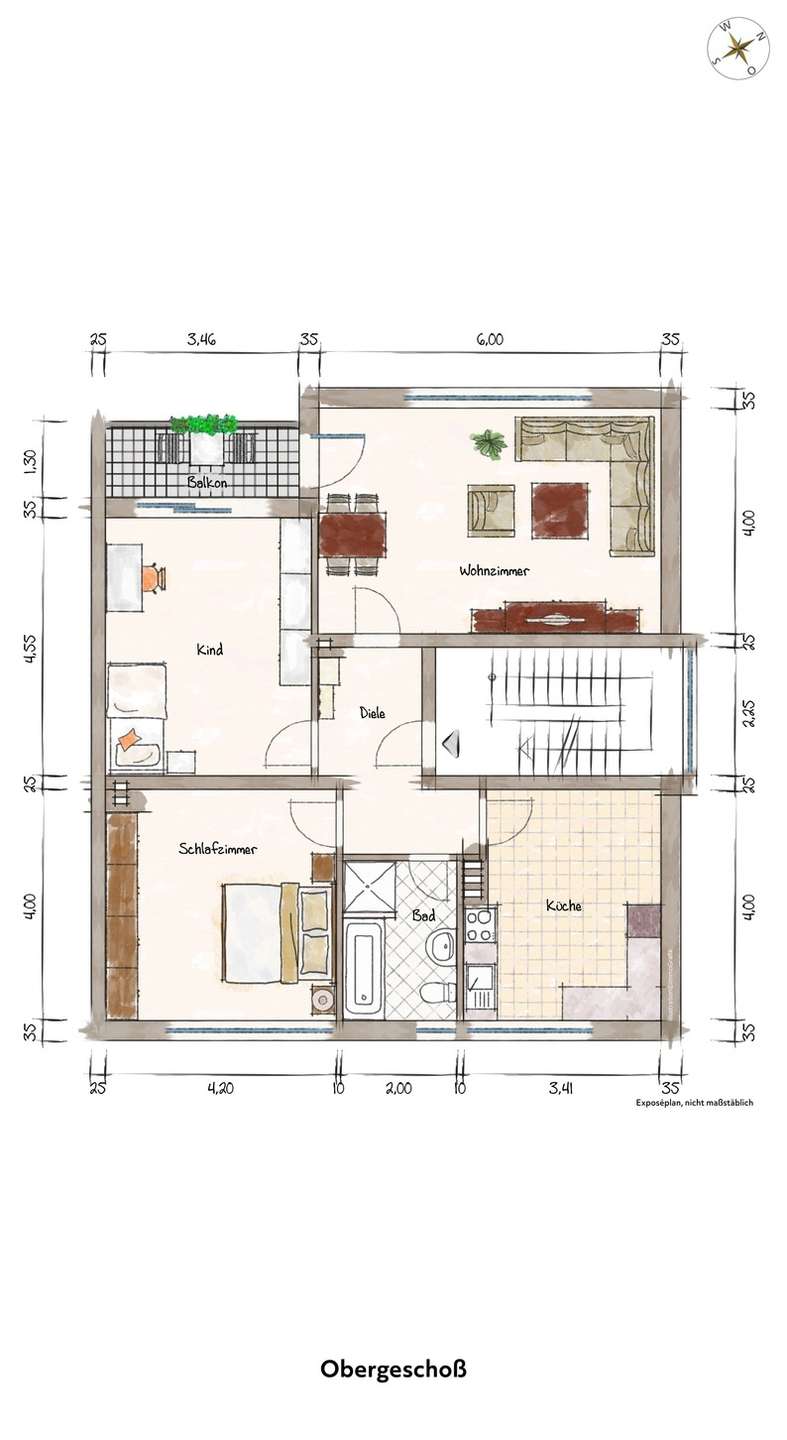 Obergescho� Mehrfamilienhaus Krefeld