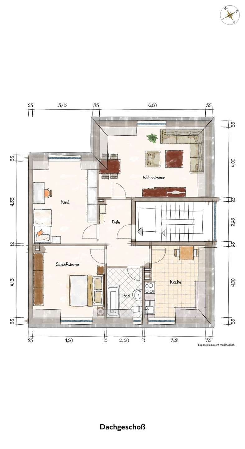 Dachgescho� Mehrfamilienhaus Krefeld