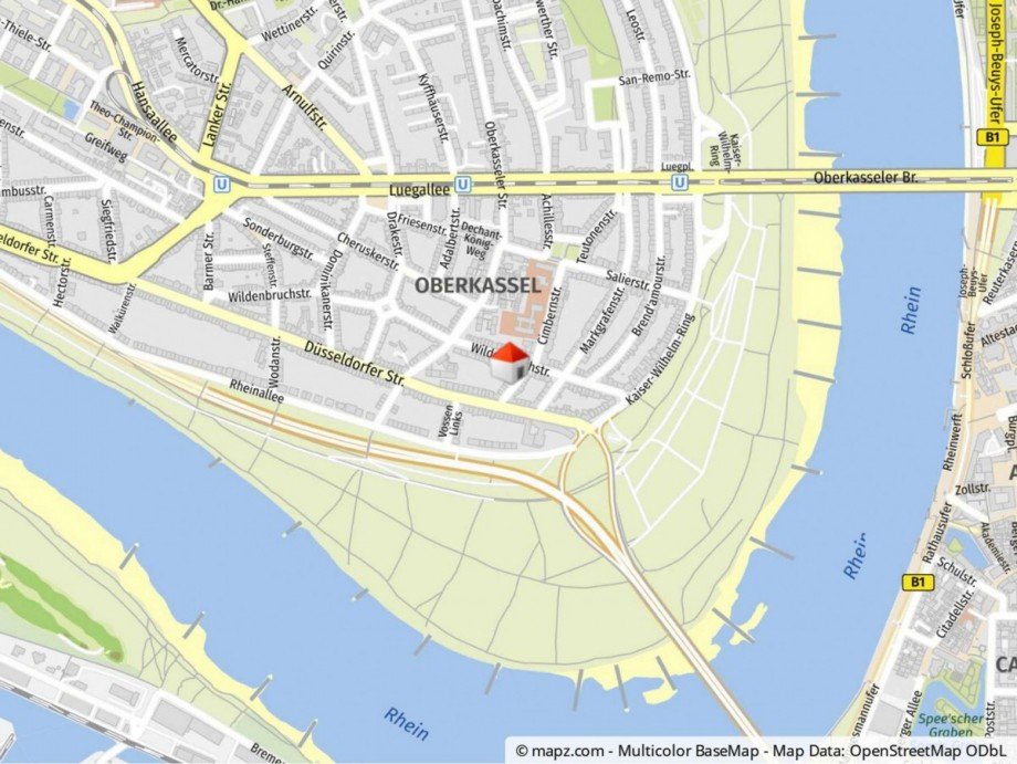 Lageplan Einfamilienhaus D�sseldorf