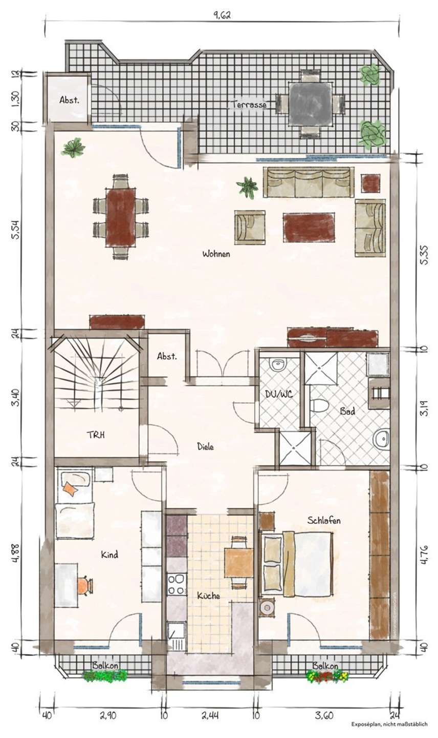  Etagenwohnung D�sseldorf