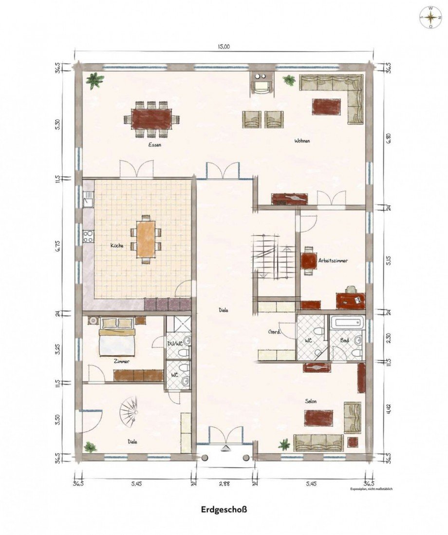 Erdgescho� Zweifamilienhaus Meerbusch