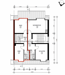 OG 2 Attraktive Maisonette-Wohnung mit m�bliertem Dachgeschoss-Apartment im D�sseldorfer Uni-Viertel