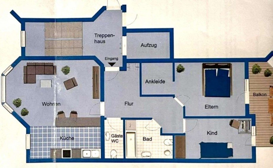 Grundriss Etagenwohnung D�sseldorf